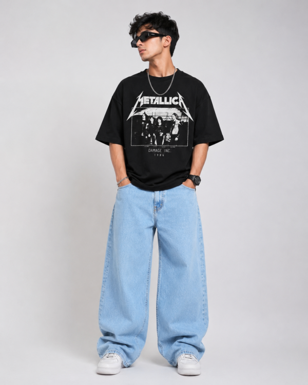 Metallica T-Shirt for Men | Oversized Black Graphic Tee – East Forge