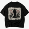 skull black oversized t shirt