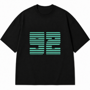 Black 92 oversized t shirt