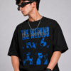 Oversized T-Shirt for Men – Black Graphic Streetwear Tee | The Weeknd Inspired Design | East Forge