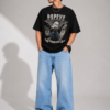 Oversized Black Tshirt for Men | Premium Streetwear Popaye Graphic