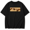 Oversized Black Tshirt for Men – Renaissance Hands Graphic Premium Streetwear T-Shirt