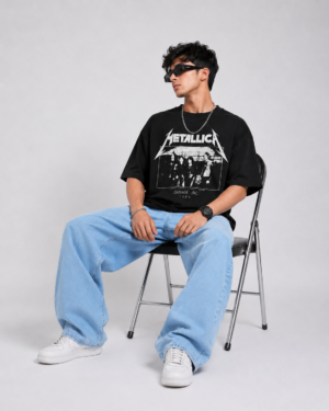 Metallica T-Shirt for Men | Oversized Black Graphic Tee – East Forge