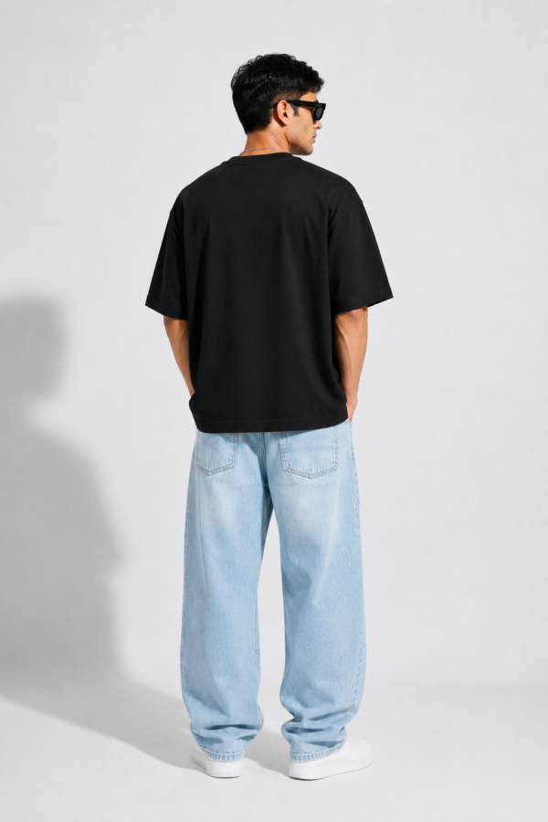 Oversized T-Shirt for Men – Black Graphic Streetwear Tee | My Chemical Romance Inspired Design | East Forge