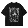**Oversized T-Shirt for Men – Black Graphic Streetwear T-Shirt | Abstract Print Tee | East Forge**